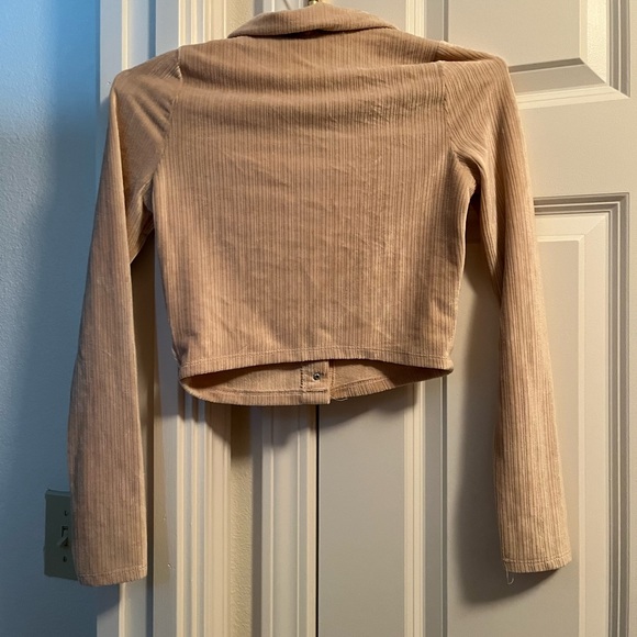 Pacsun - Velvet Button Down Top - Picture 2 of 3